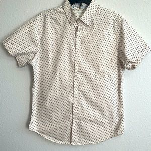 Mens short sleeve button up shirt